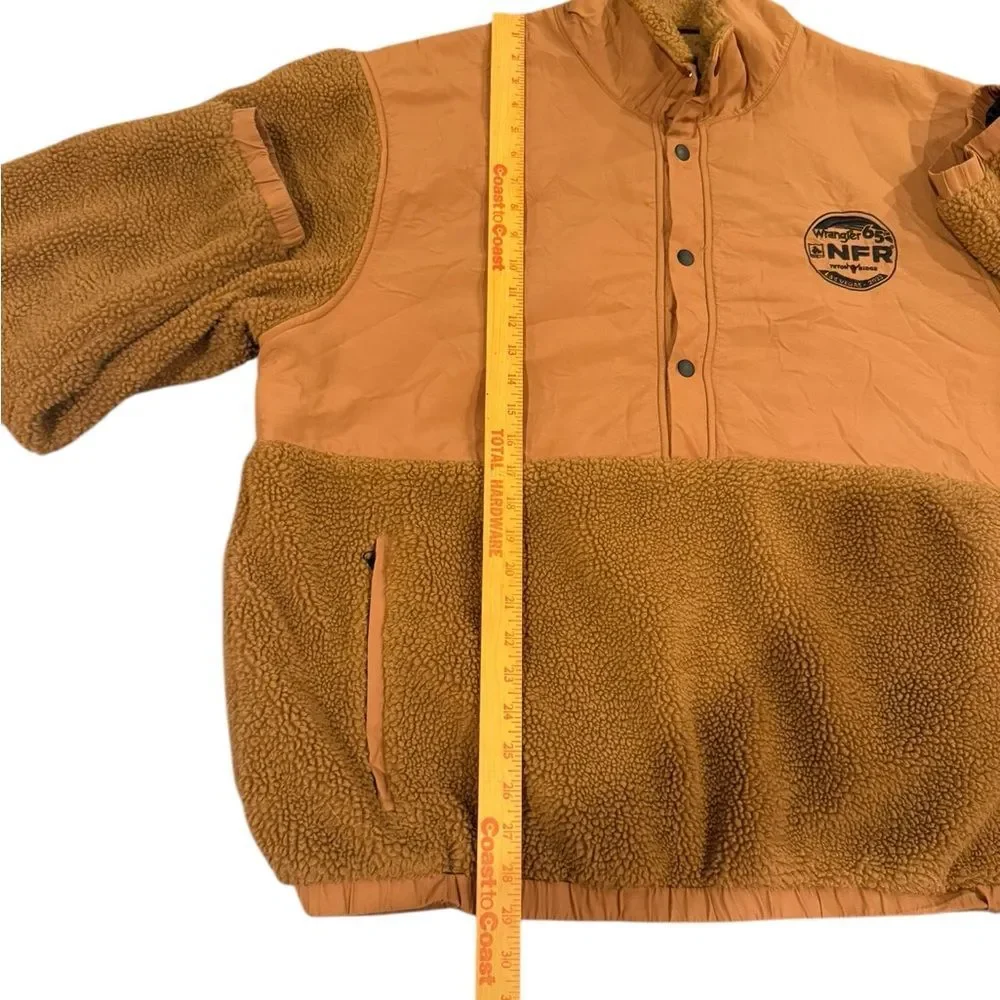 Wrangler NFR Sherpa Fleece Pullover Jacket 3XL National Finals Rodeo Vegas 2023